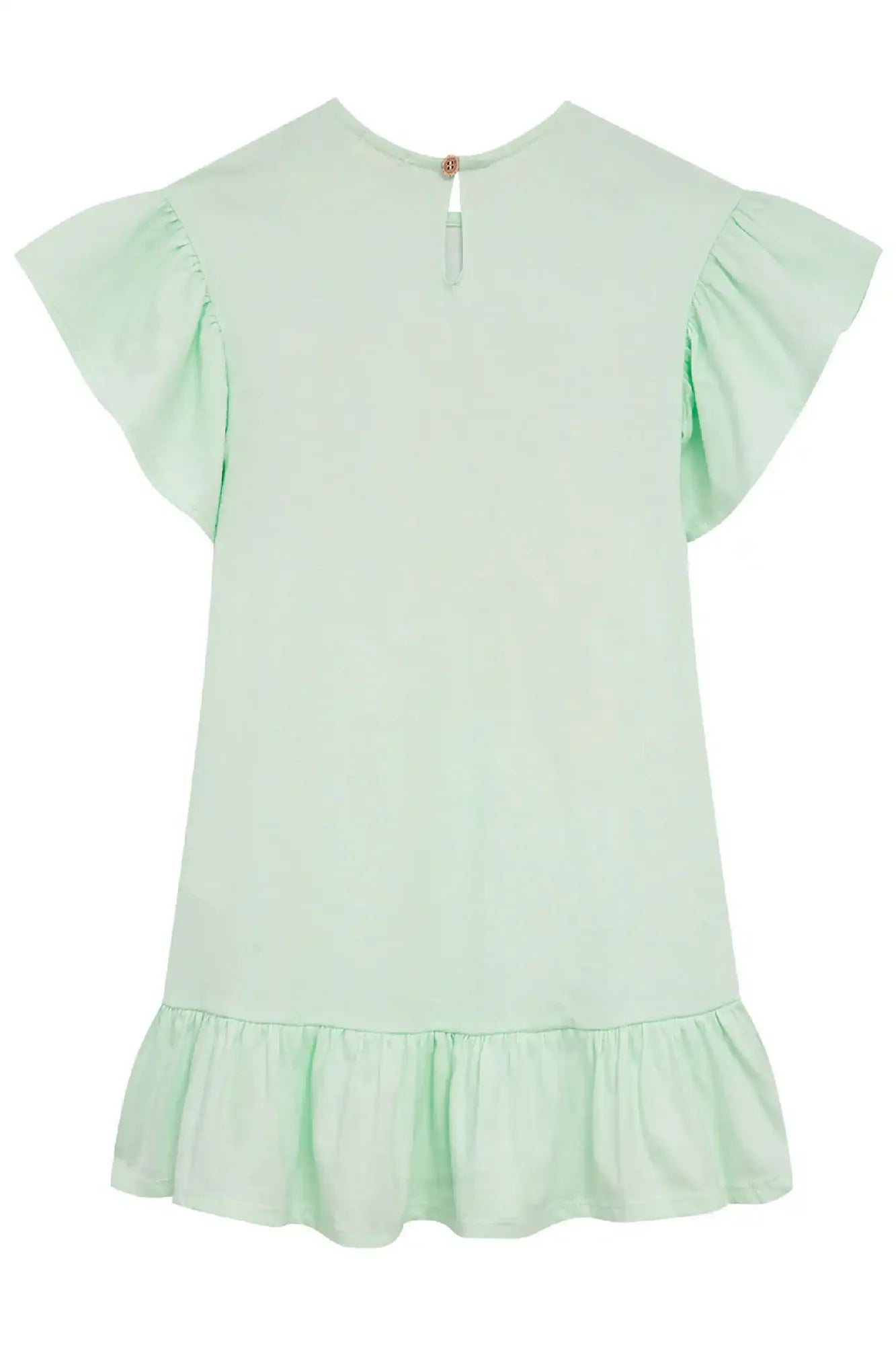 Vestido Infantil Kukiê Verão Verde Ursinha Borboleta