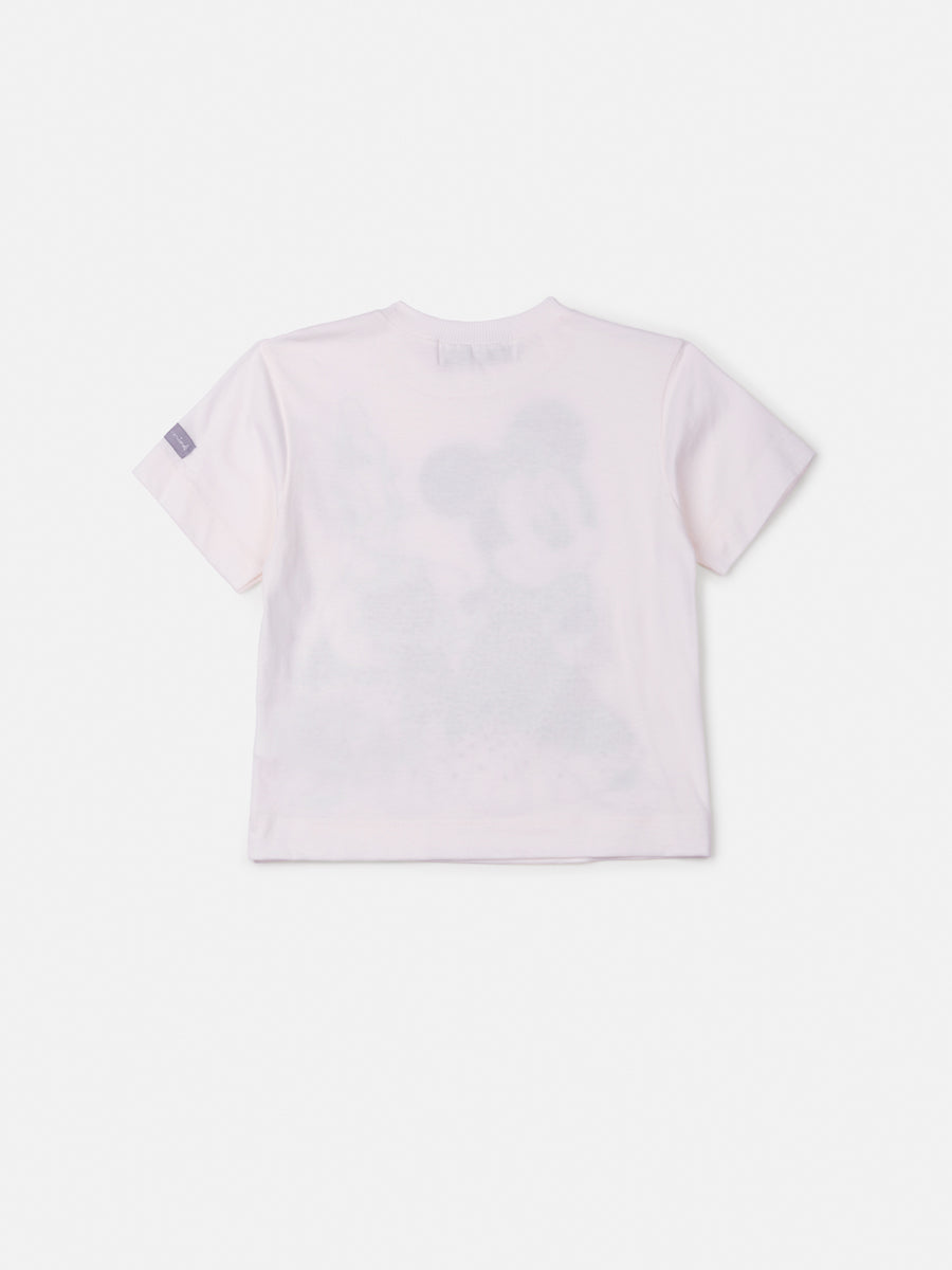 Blusa Infantil Animê Manga Curta Minnie e Margarida Disney