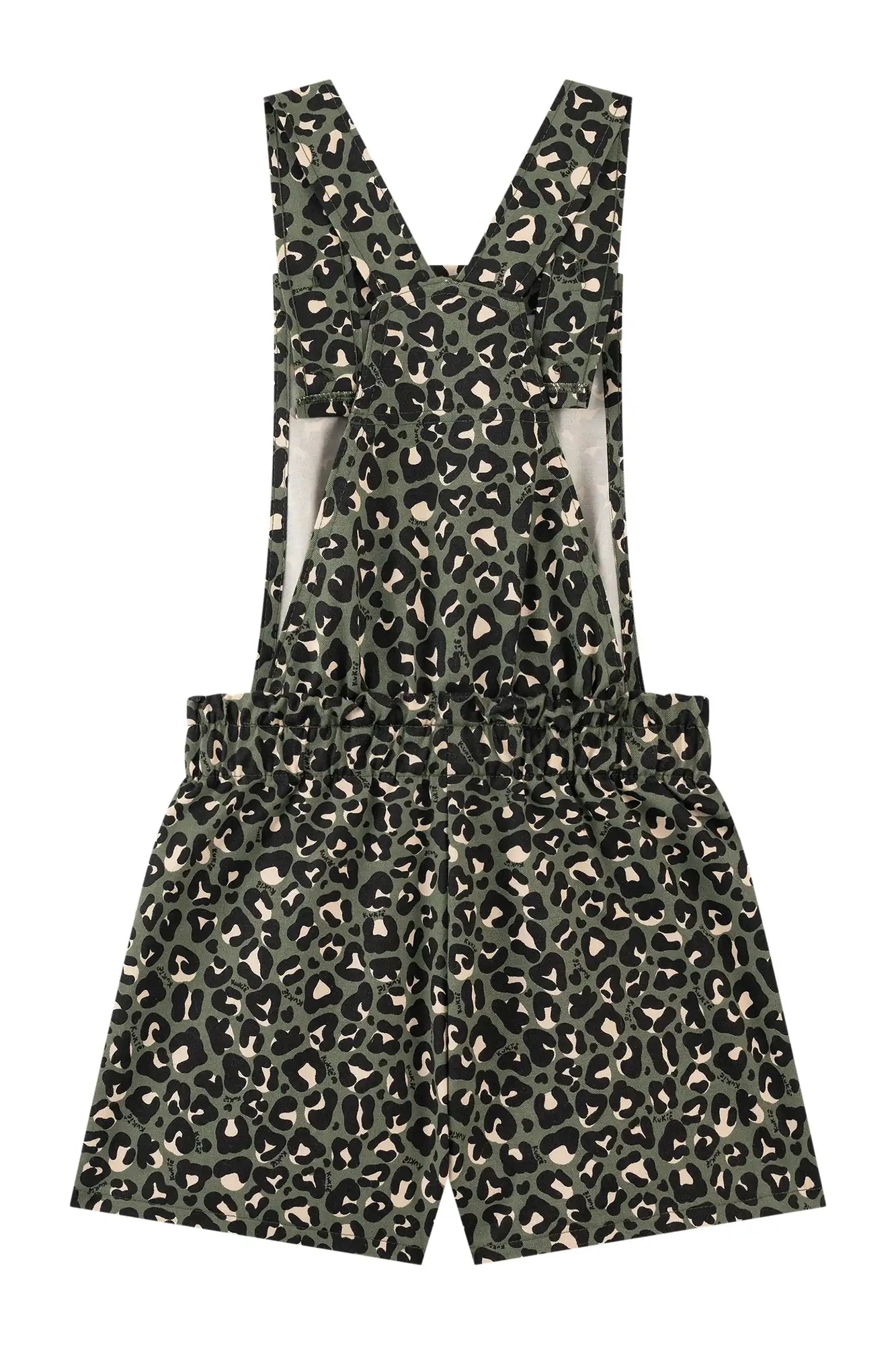 Jardineira Infantil Kukiê Inverno Verde Camuflada com Blusa Manga Longa