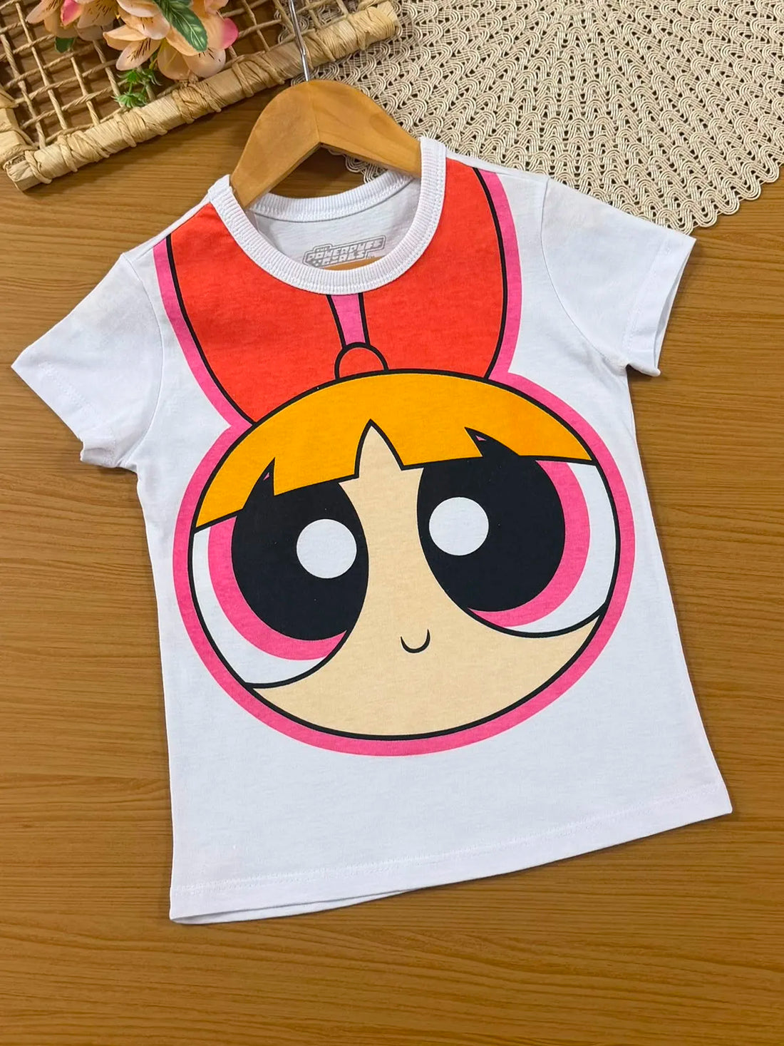Pijama Infantil Menina Veggi com Shorts Colorido e Blusa Florzinha As Meninas Superpoderosas