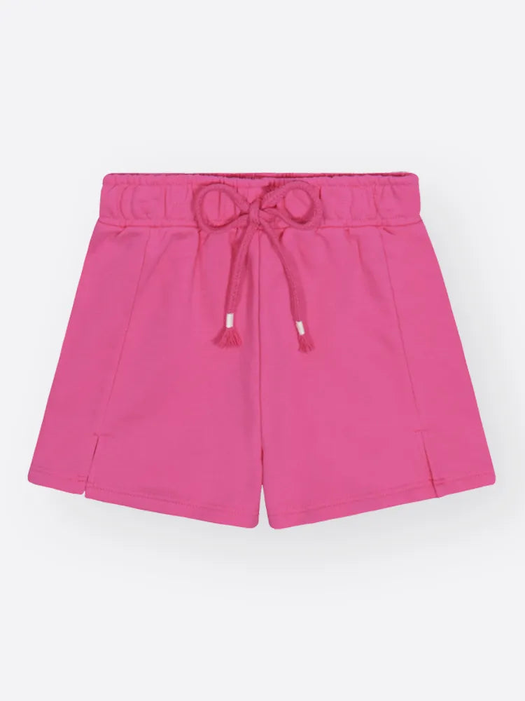 Conjunto Infantil Cinti Inverno Com Shorts e Blusa Regata Rosa Ursinhos