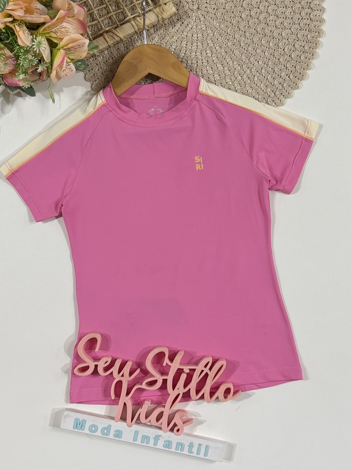 Blusa Infantil Siri Kids Sport Eloisa Superação Rosa 41826