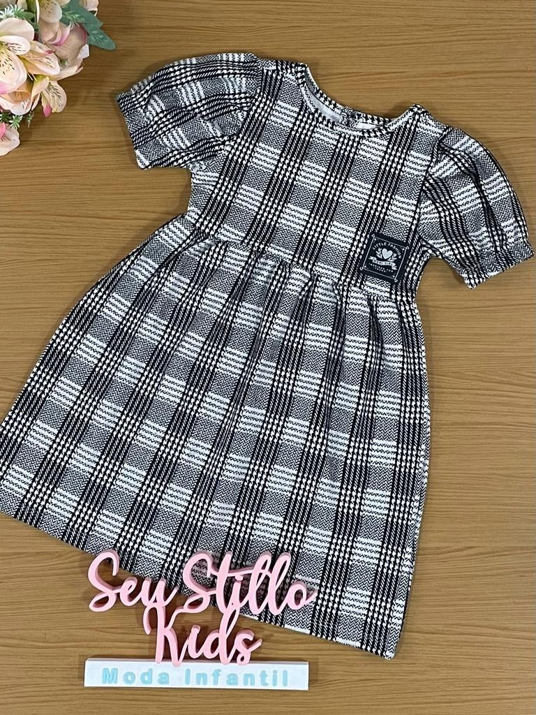 Vestido Infantil Momi Inverno Xadrez