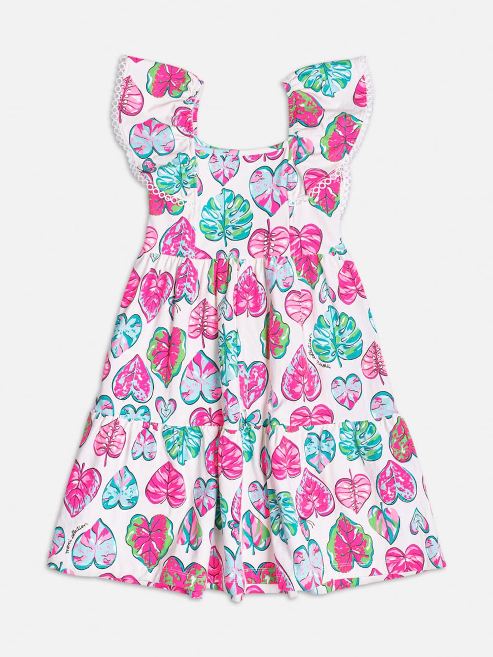 Vestido Infantil Momi Verão Folhas
