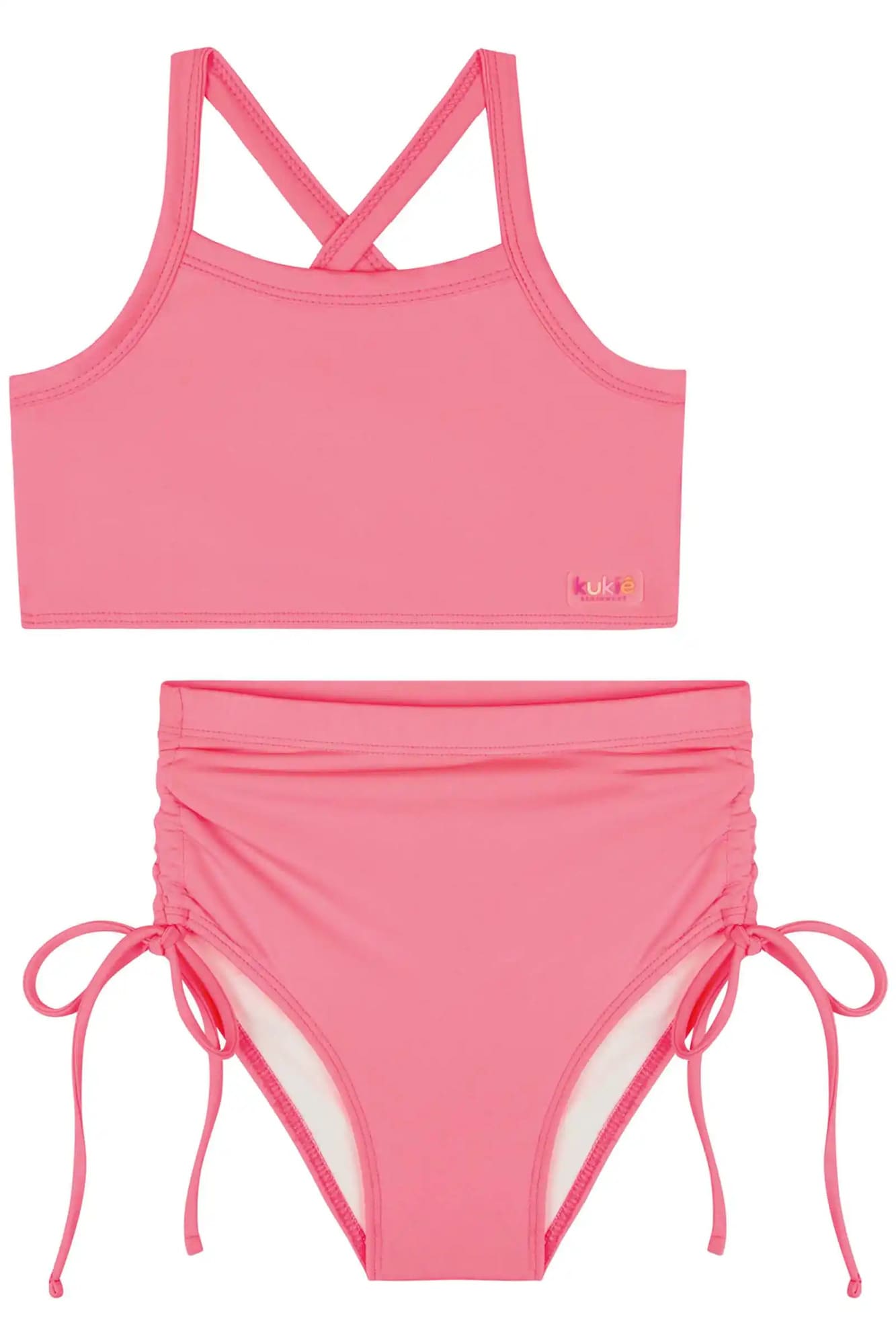 Biquíni Infantil Kukiê Verão Rosa Neon