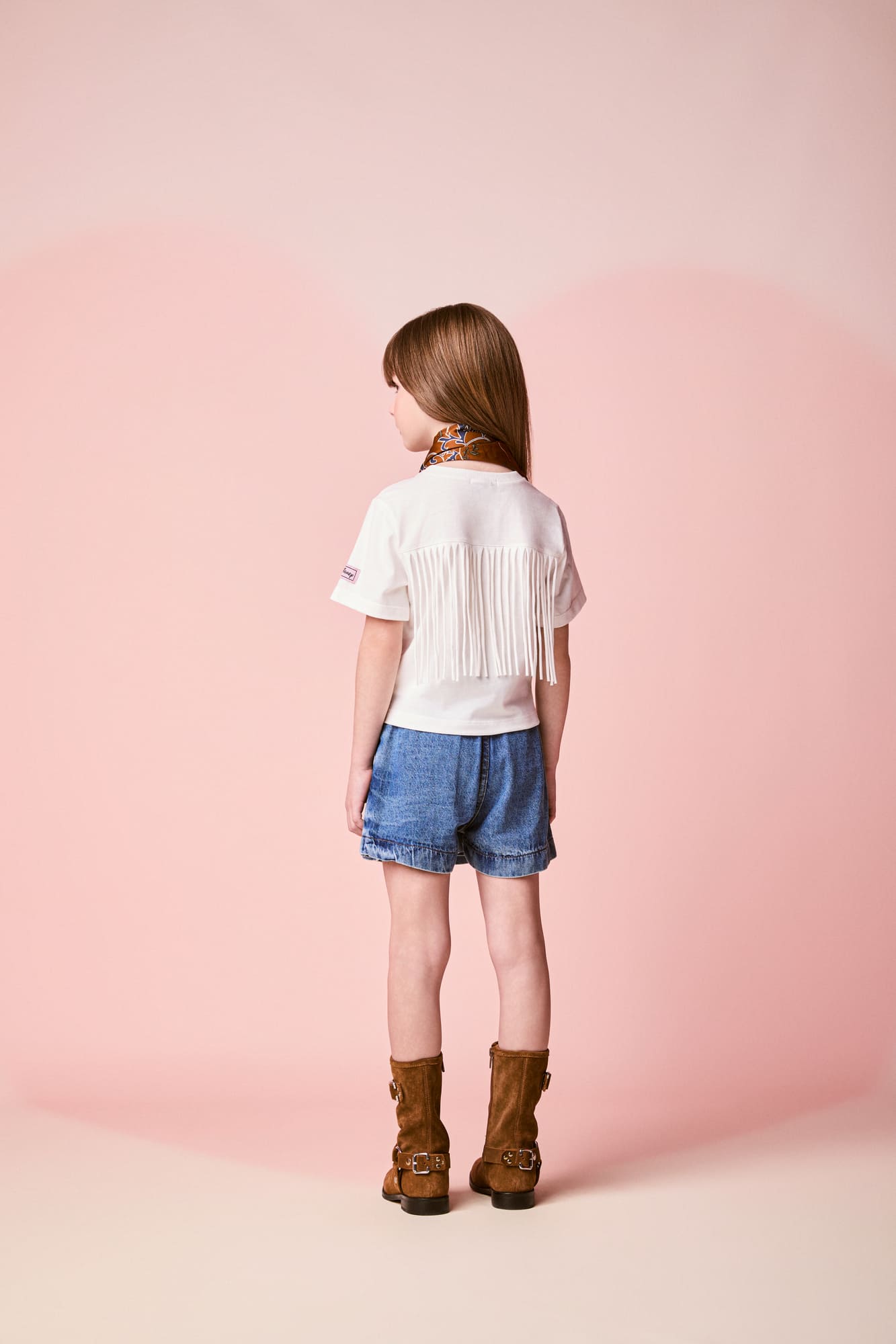 Blusa Infantil Momi Inverno Branca Stitch Cowboy Disney