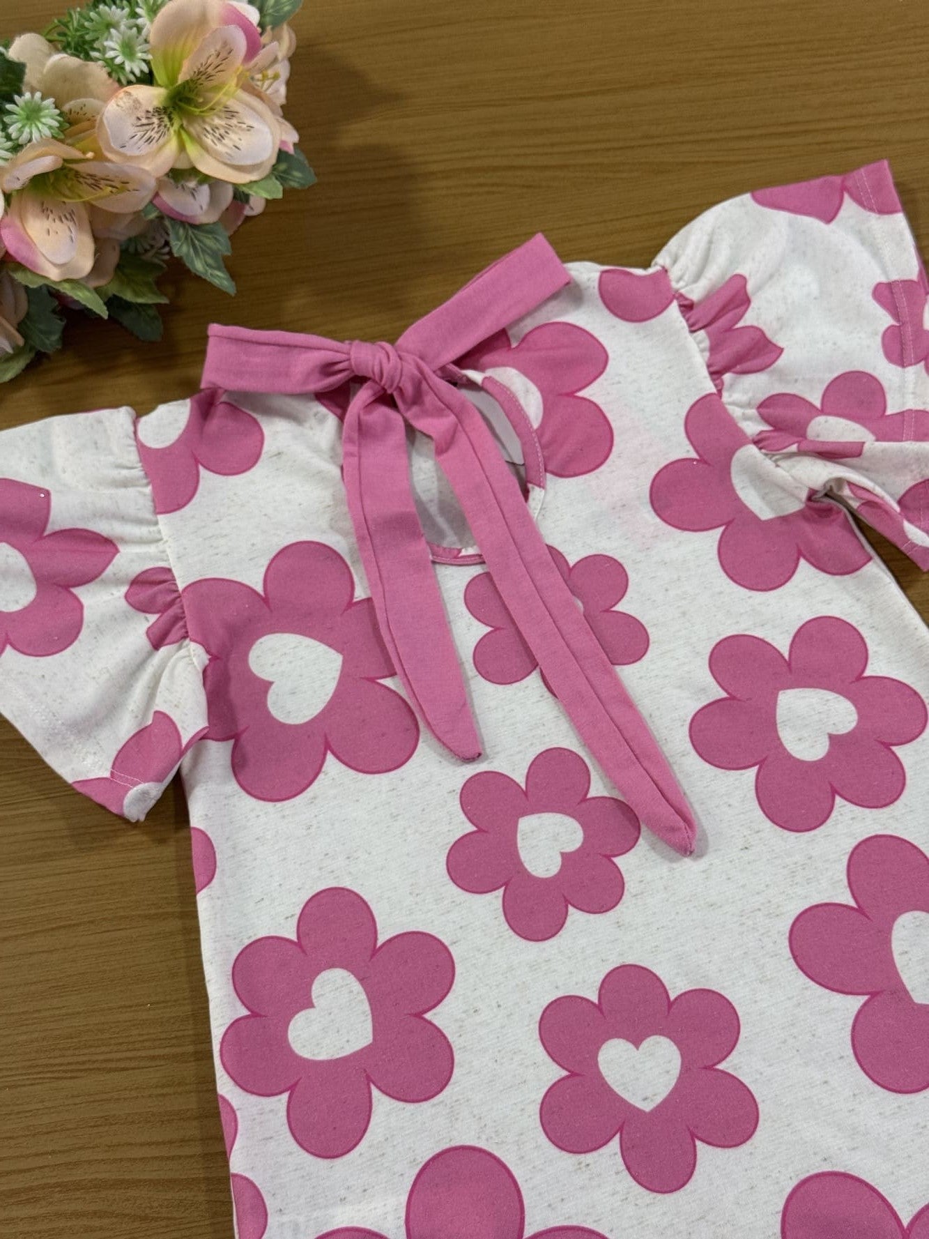 Vestido Infantil Cinti Verão Off White Floral