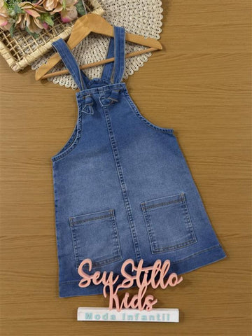 Salopete Infantil Bimbi Inverno Jeans