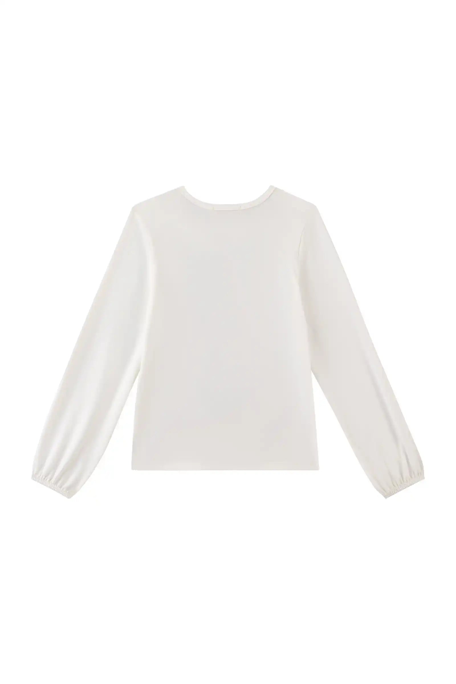 Blusa Infantil Kukiê Inverno Manga Longa Branca Cachorrinha Fashion