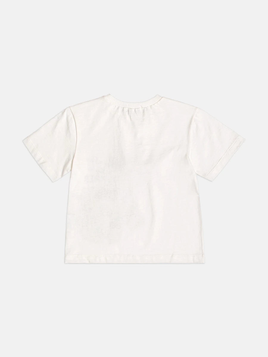 Blusa Infantil Menina Momi Branca Cestinha de Frutas