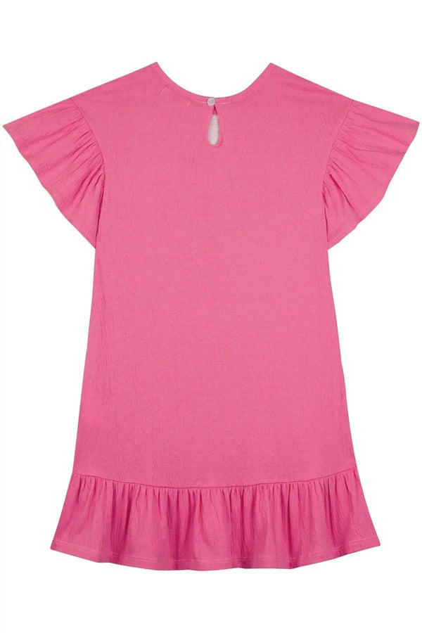 Vestido Infantil Kukiê Verão Rosa Cachorrinha Summer