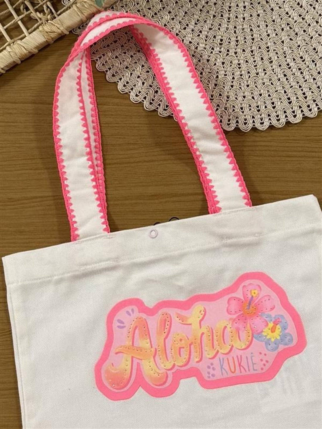 Bolsa Infantil Kukiê Off White Aloha