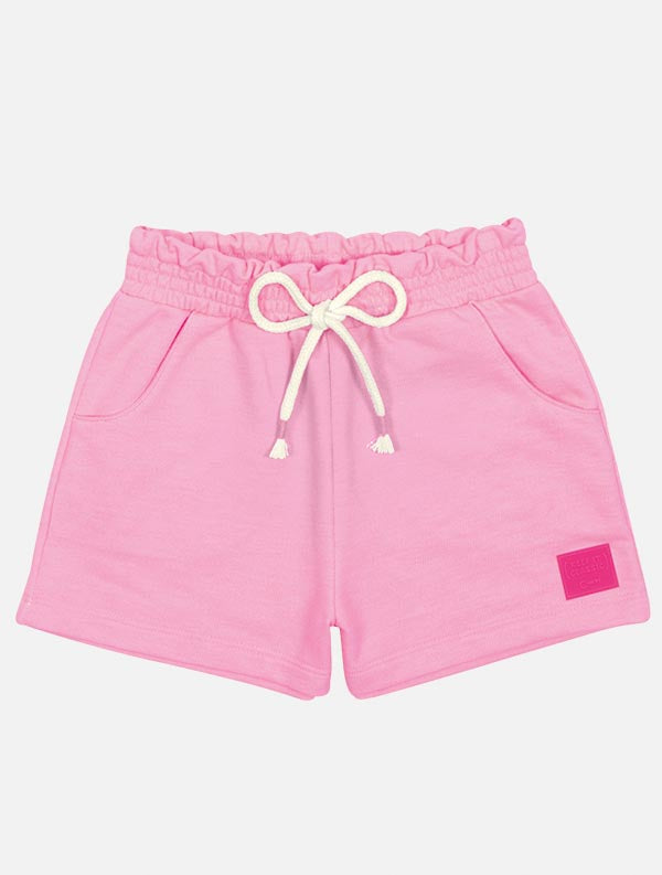 Conjunto Infantil Cinti Verão Shorts e Blusa Rosa Borboletinha