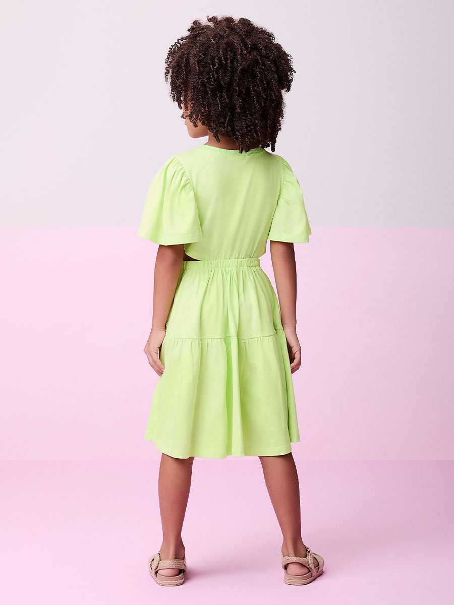 Vestido Infantil Momi Verão Verde