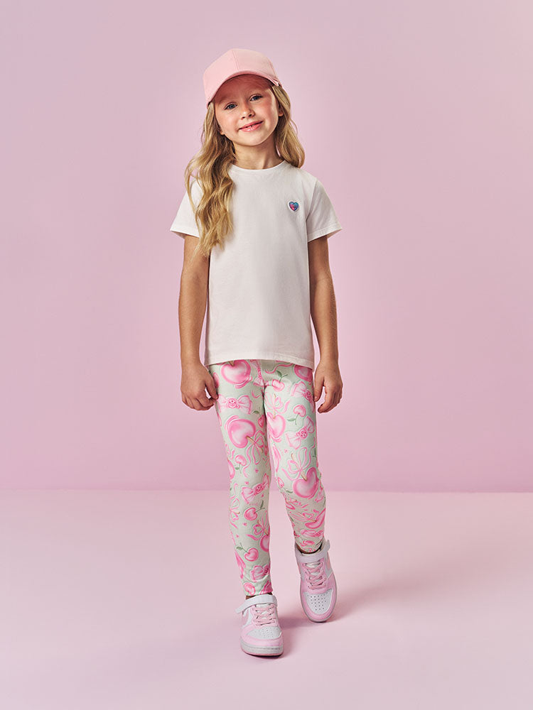 Calça Legging Infantil Cinti Verão Verde Docinhos