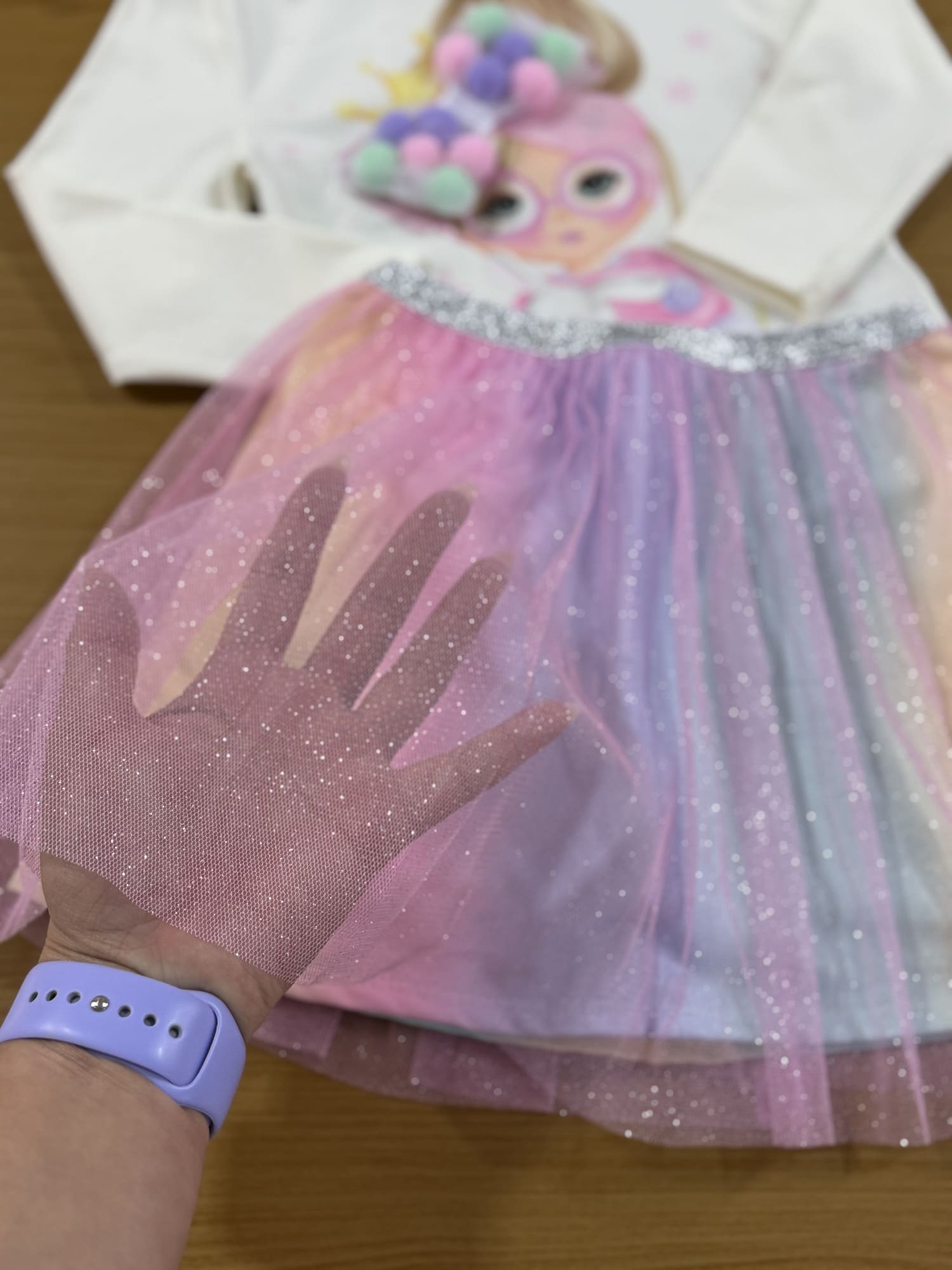Conjunto Infantil Cinti Inverno Saia e Blusa Off White Menina Laço