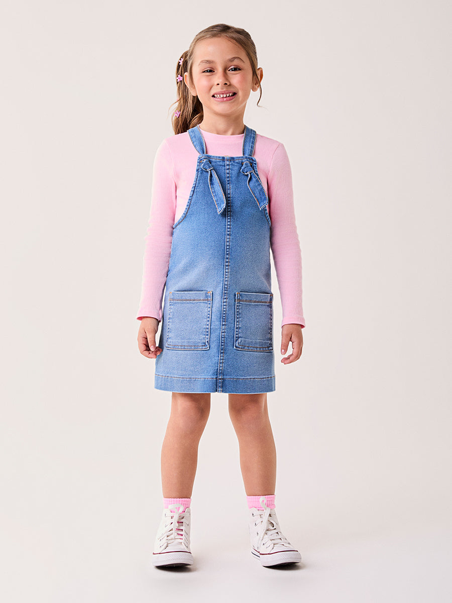 Salopete Infantil Bimbi Inverno Jeans