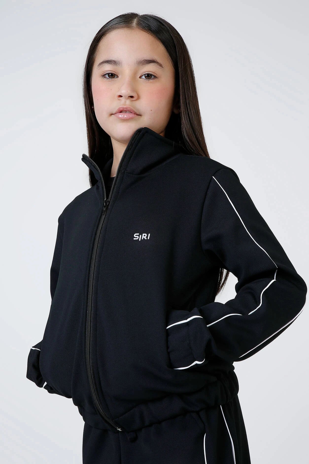 Jaqueta Infantil Siri Kids Sport Térmica Carol Silk Preta 42612