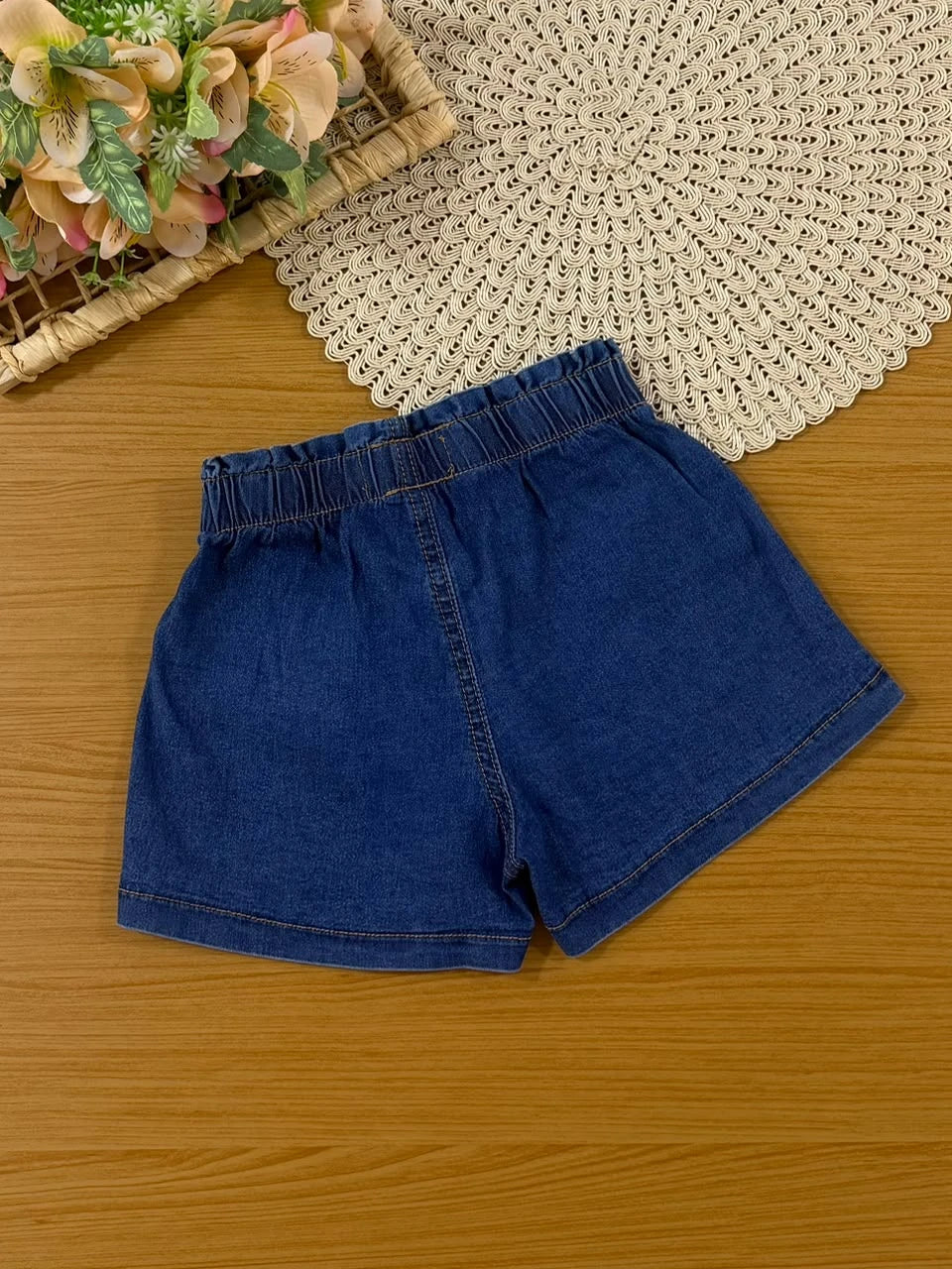 Shorts Jeans Infantil Menina Bimbi