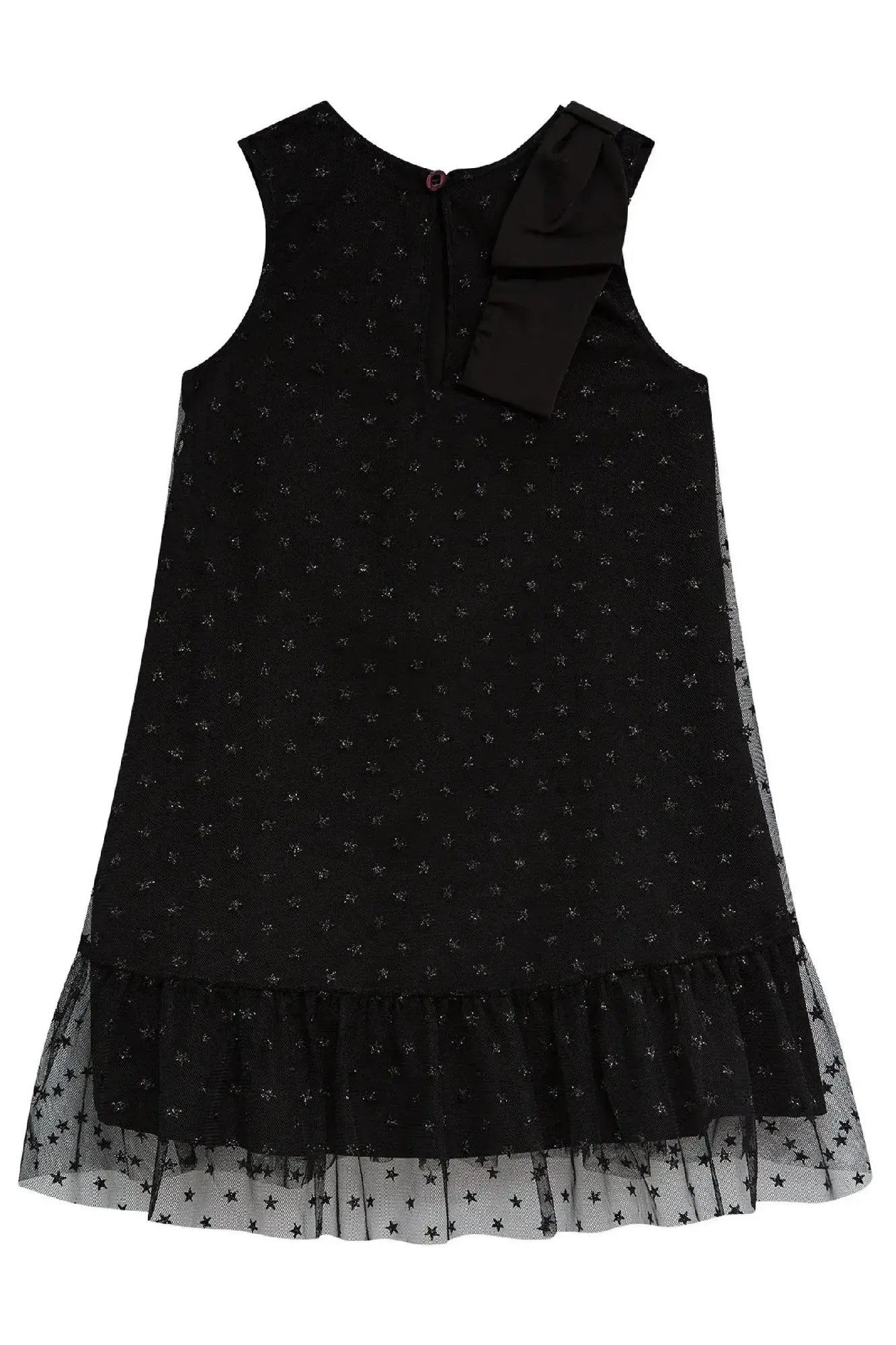 Vestido Infantil Kukiê em Tule Estrelinha Glitter