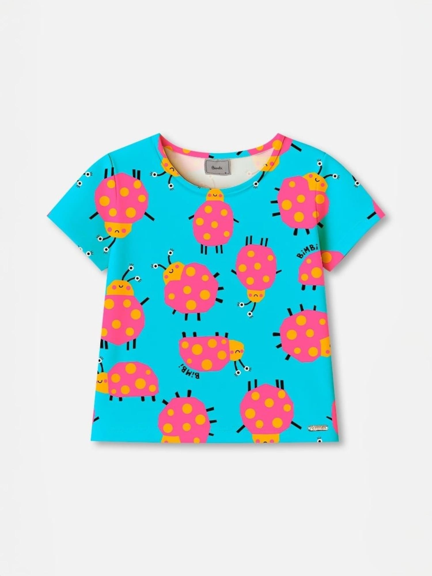 Blusa Infantil Bimbi Verão Azul Joaninha