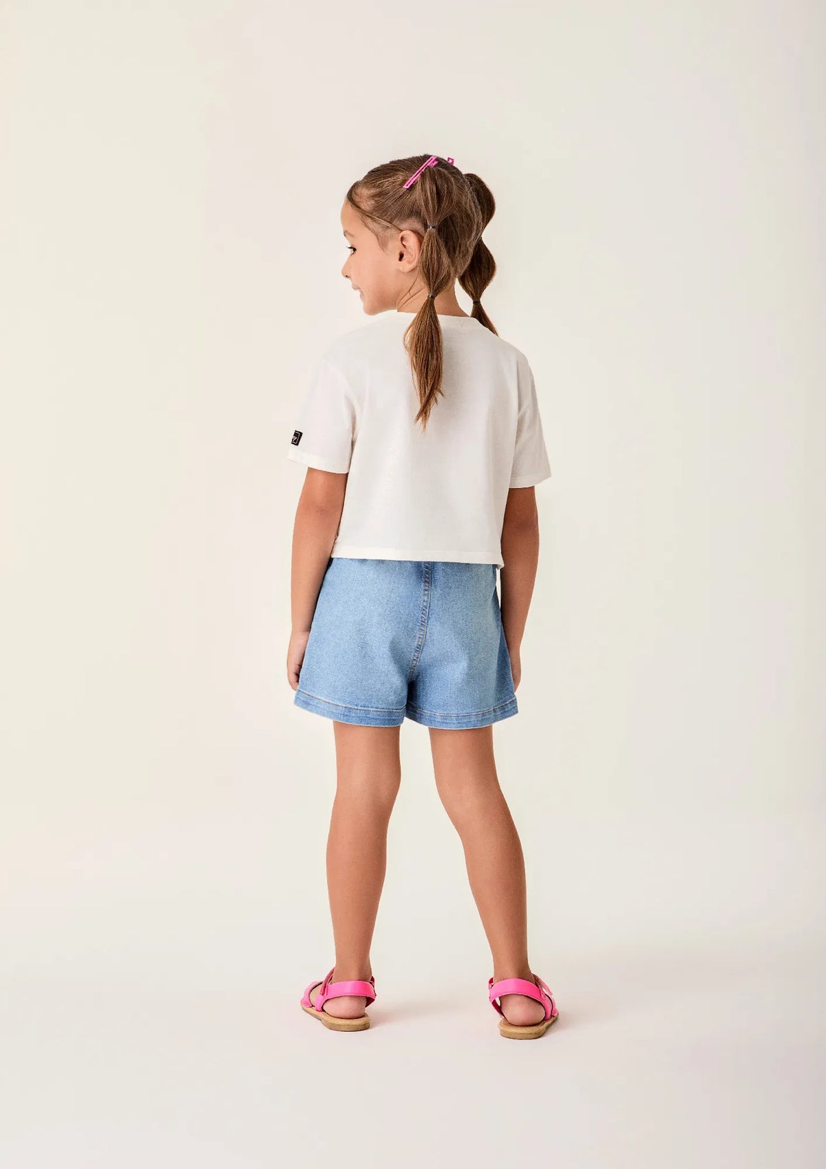 Blusa Infantil Menina Bimbi Branca Angel Sorvetinho Disney