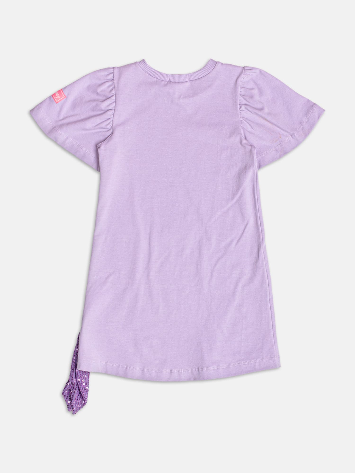 Vestido Infantil Momi Verão Lilás Pequena Sereia Disney