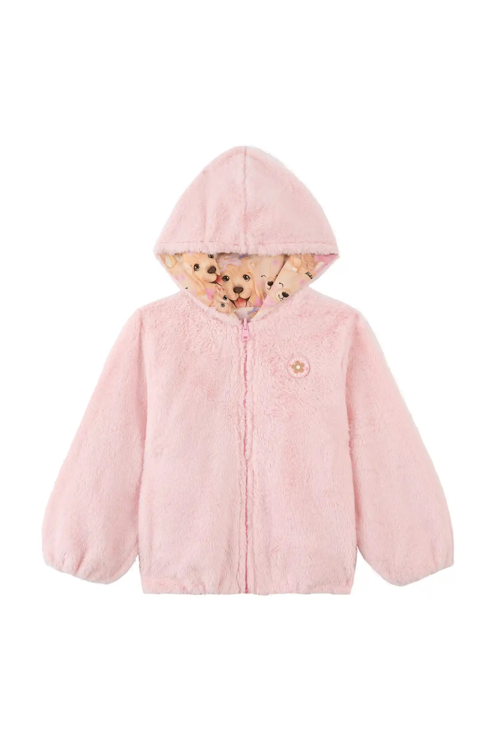 Jaqueta Infantil Kukiê Inverno Dupla Face Animais