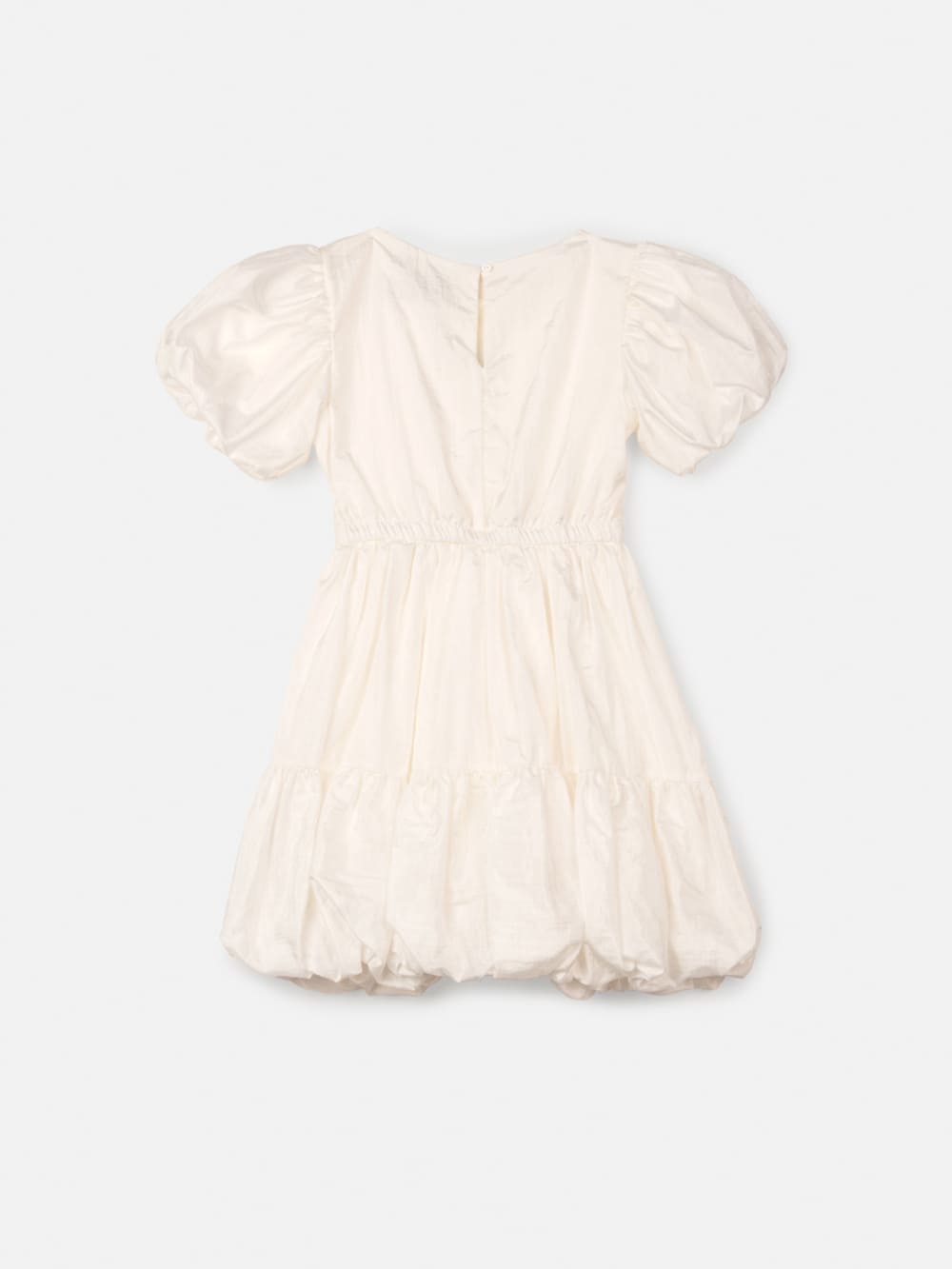 Vestido Infantil Animê Verão Branco Balonê