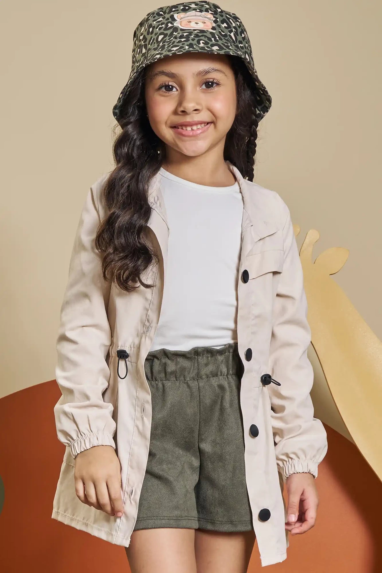 Jaqueta Infantil Kukiê Inverno Bege