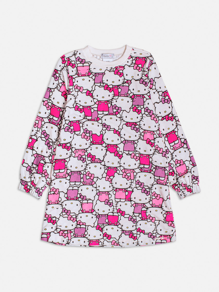 Vestido Infantil Momi Inverno Hello Kitty