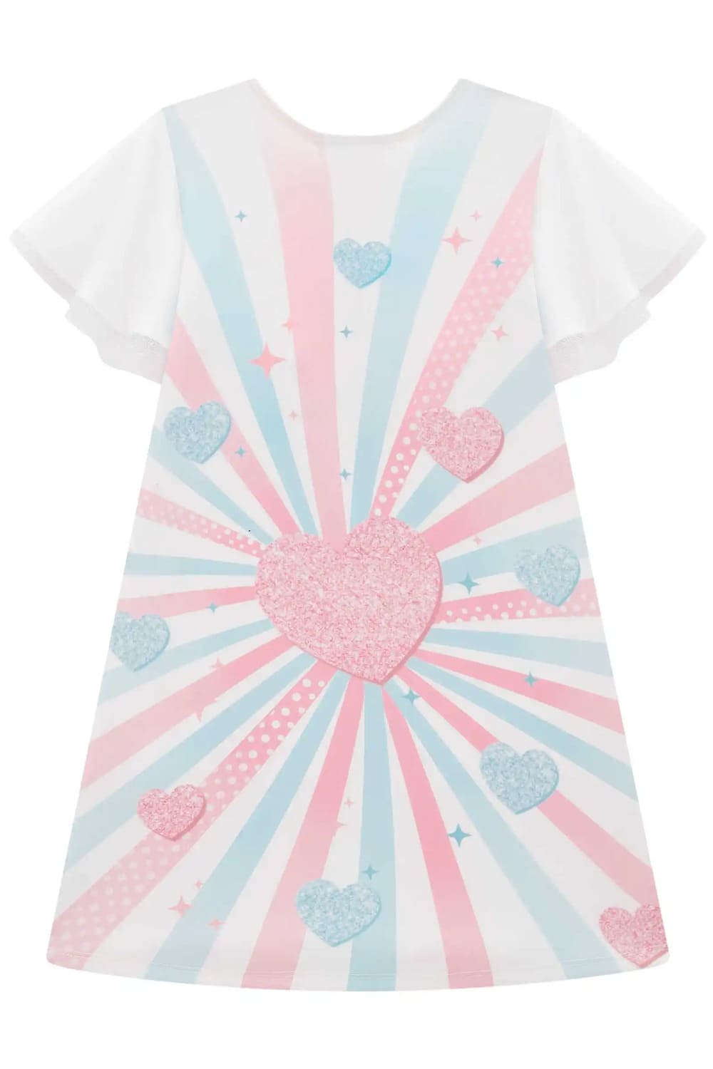 Vestido Infantil Kukie Verão Ursinha com Strass