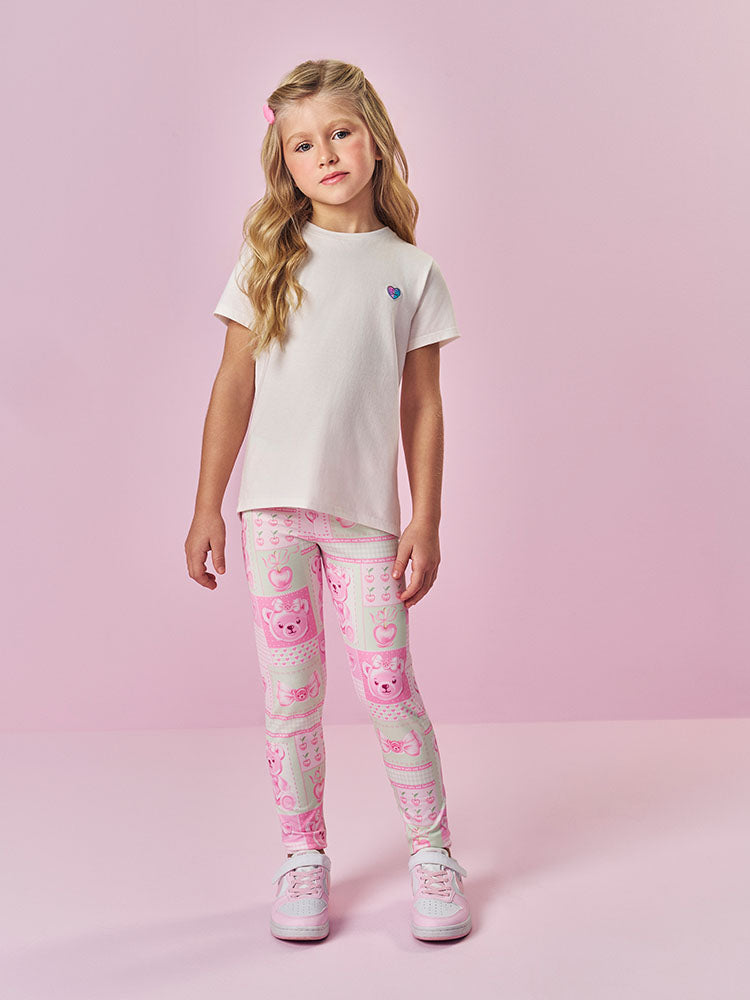 Calça Legging Infantil Cinti Verão Colorida Docinhos