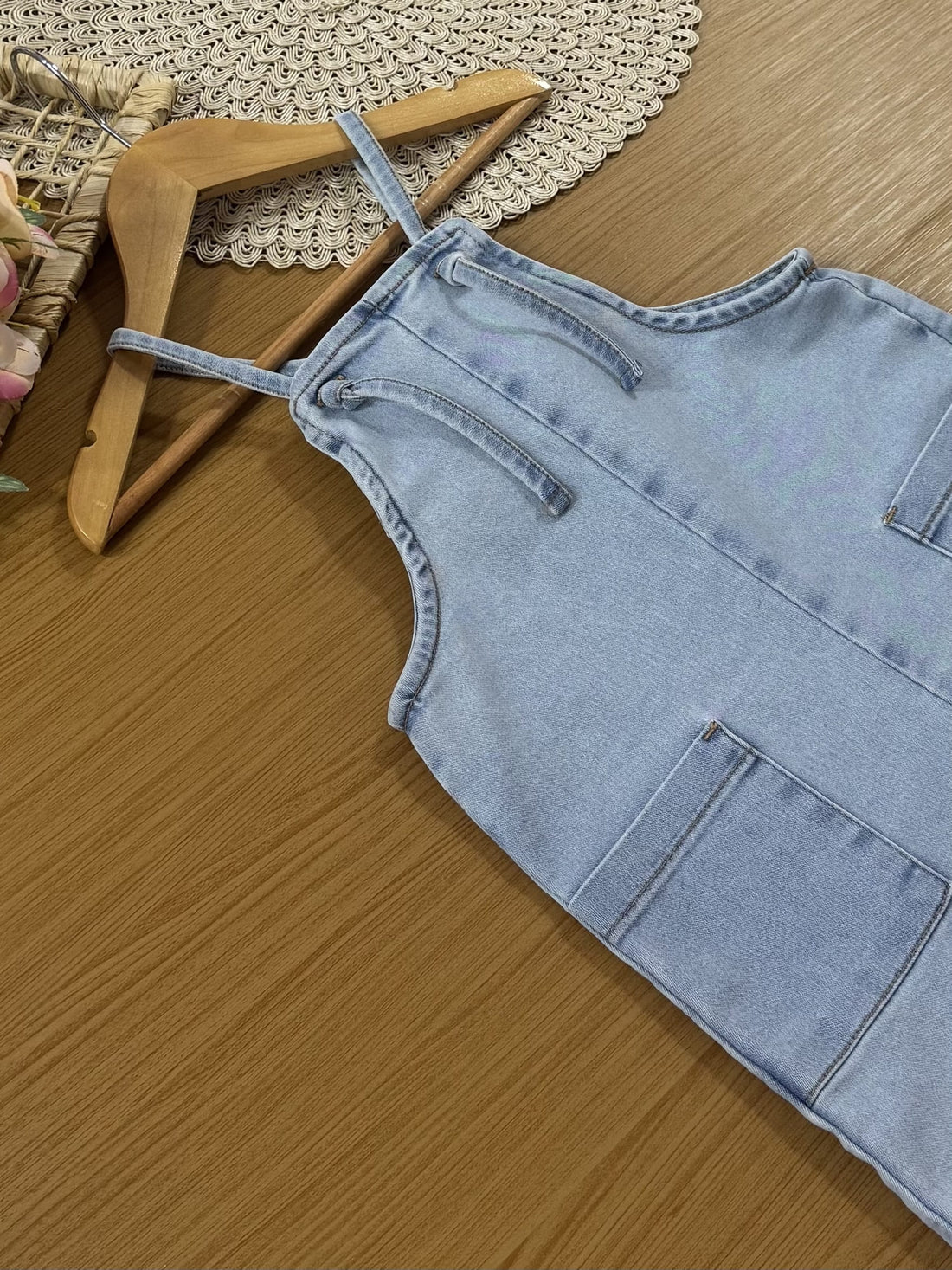 Jardineira Infantil Bimbi Verão Jeans
