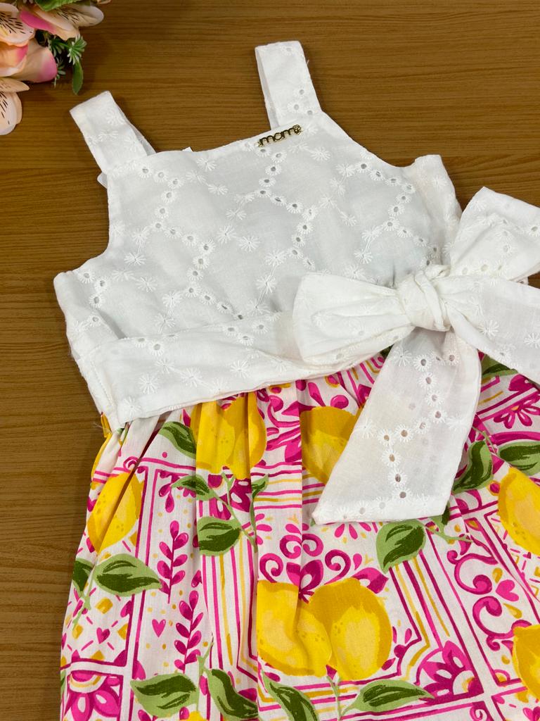 Vestido Infantil Momi Verão Frutinhas