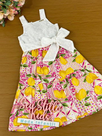 Vestido Infantil Momi Verão Frutinhas