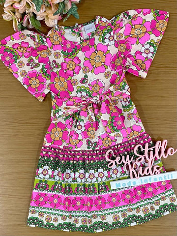 Vestido Infantil Momi Verão Flores
