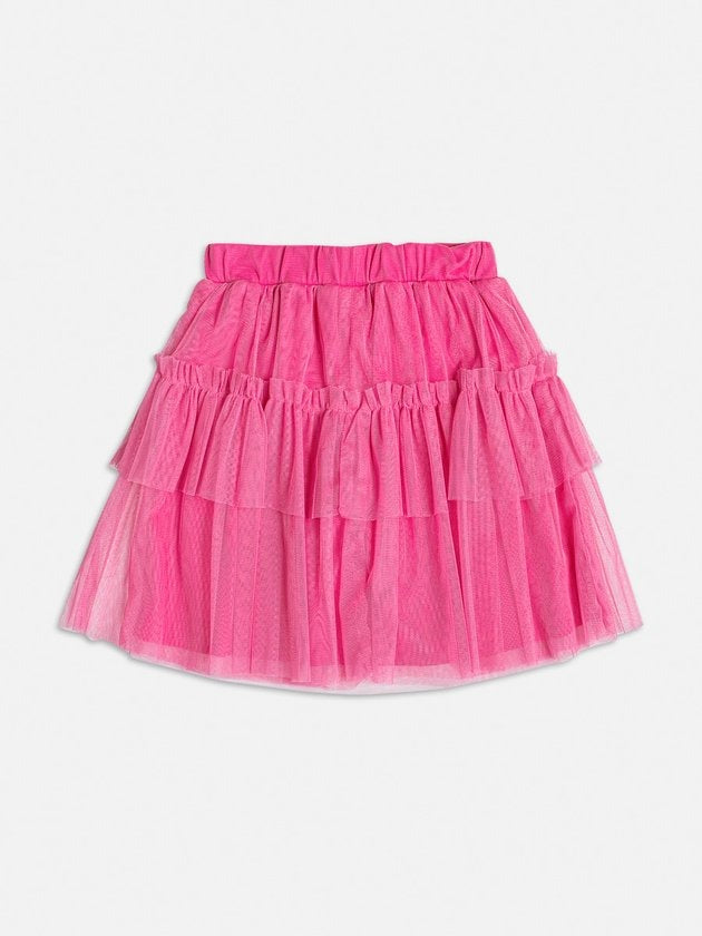 Saia Infantil Momi Inverno Rosa Tule