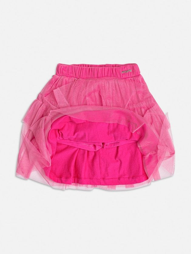 Saia Infantil Momi Inverno Rosa Tule