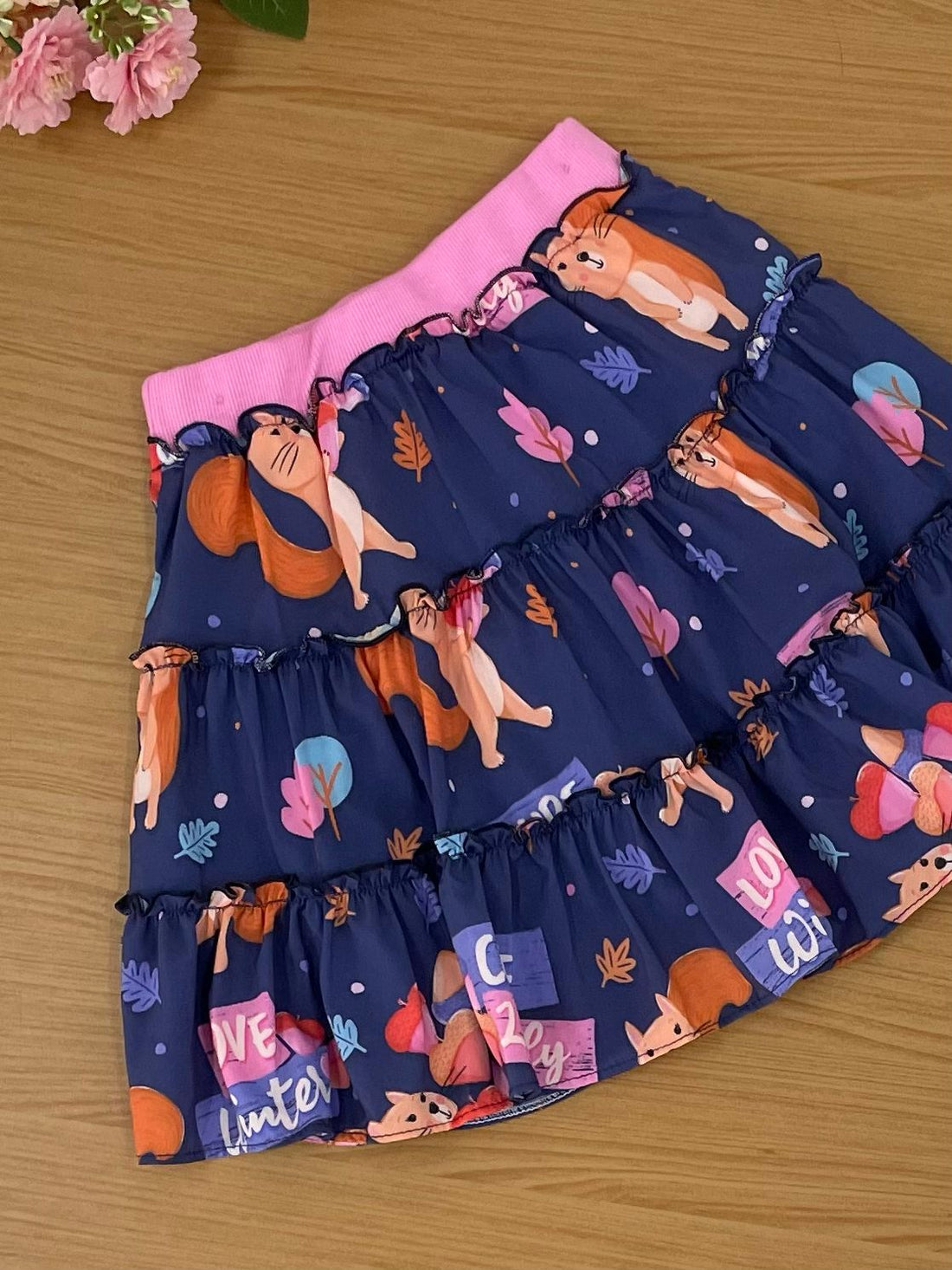 Conjunto Mon Sucré Inverno com Saia Love Esquilinhos