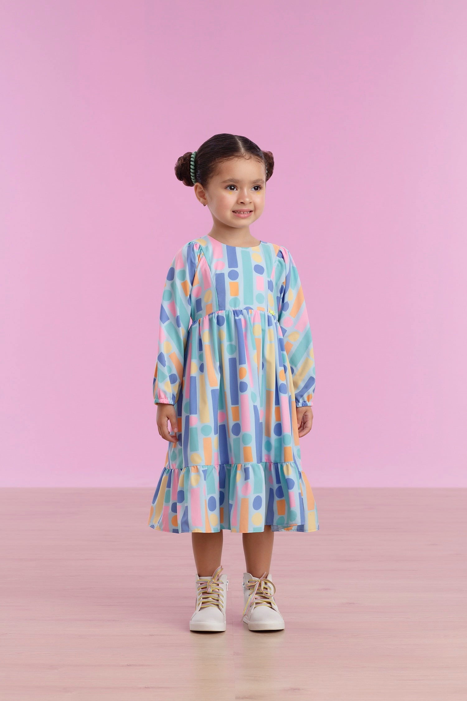 Vestido Infantil Mon Sucré Inverno Midi Pintura