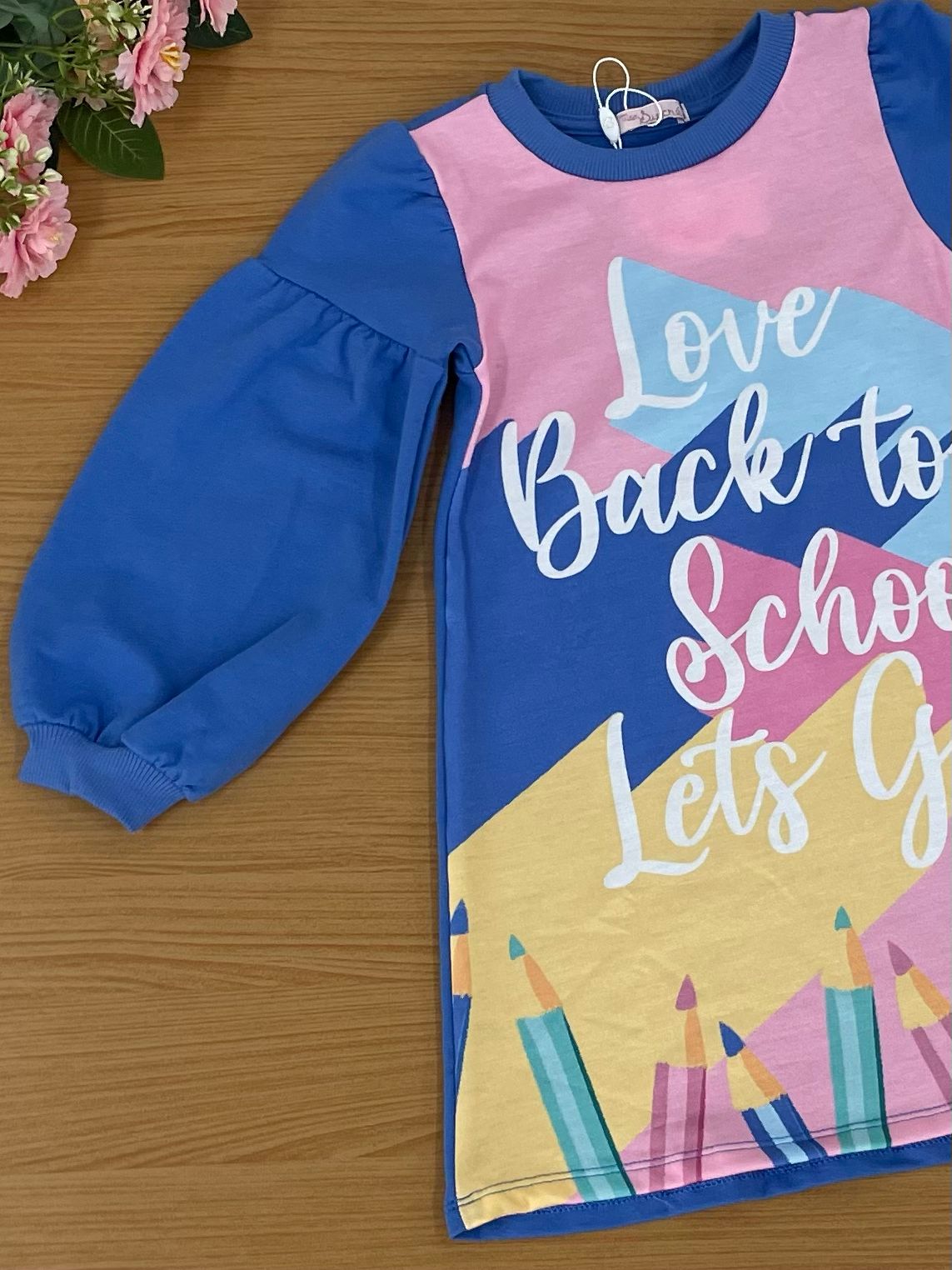 Vestido Mon Sucré Inverno School com Cachecol