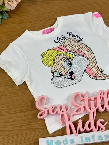 Blusa Infantil Momi Verão Branca Lola