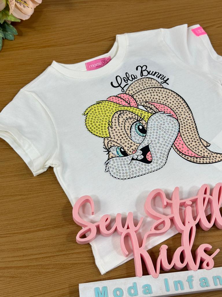 Blusa Infantil Momi Verão Branca Lola