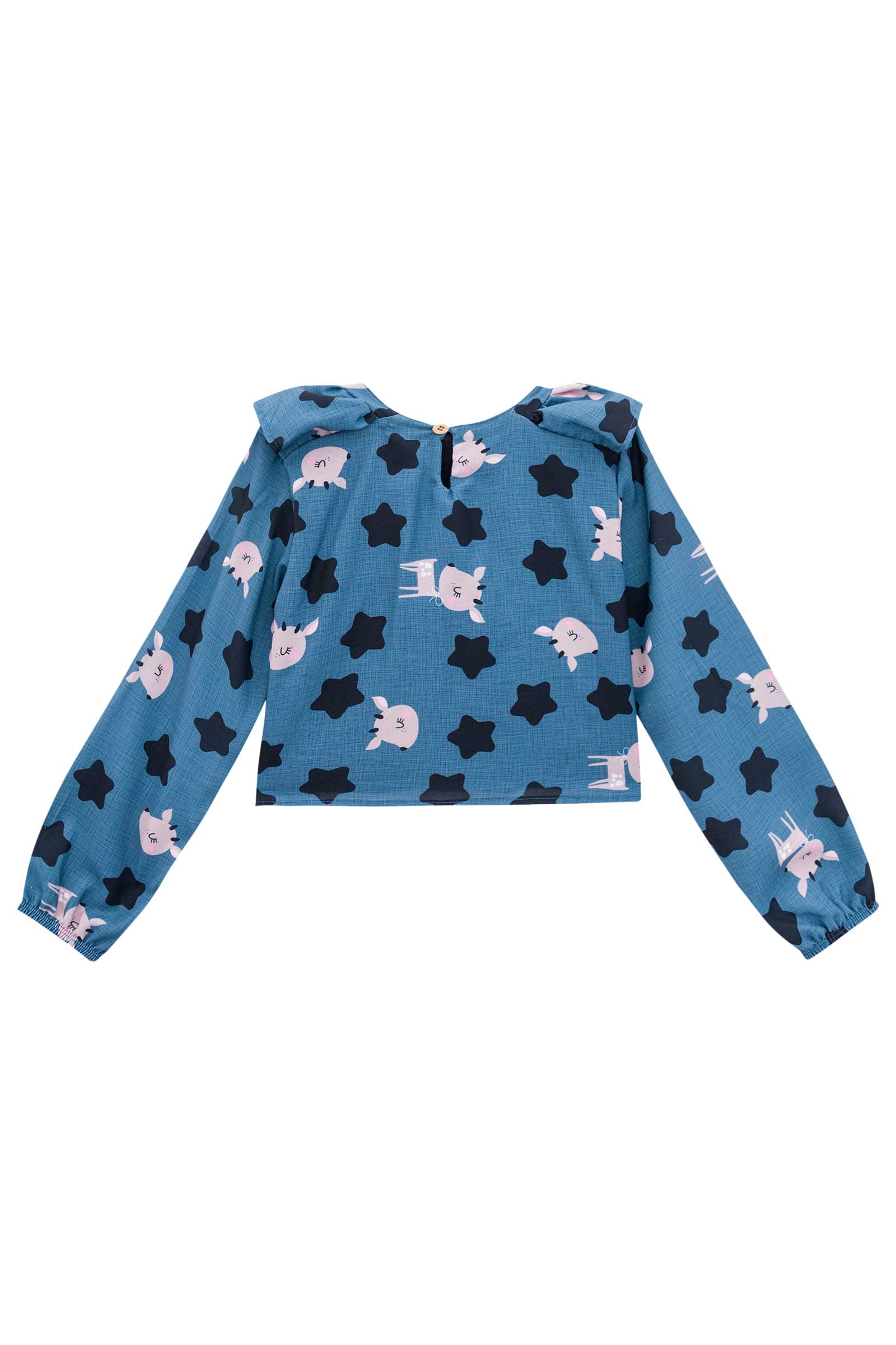 Conjunto Infantil Kukie Inverno Shorts e Blusa Estrela