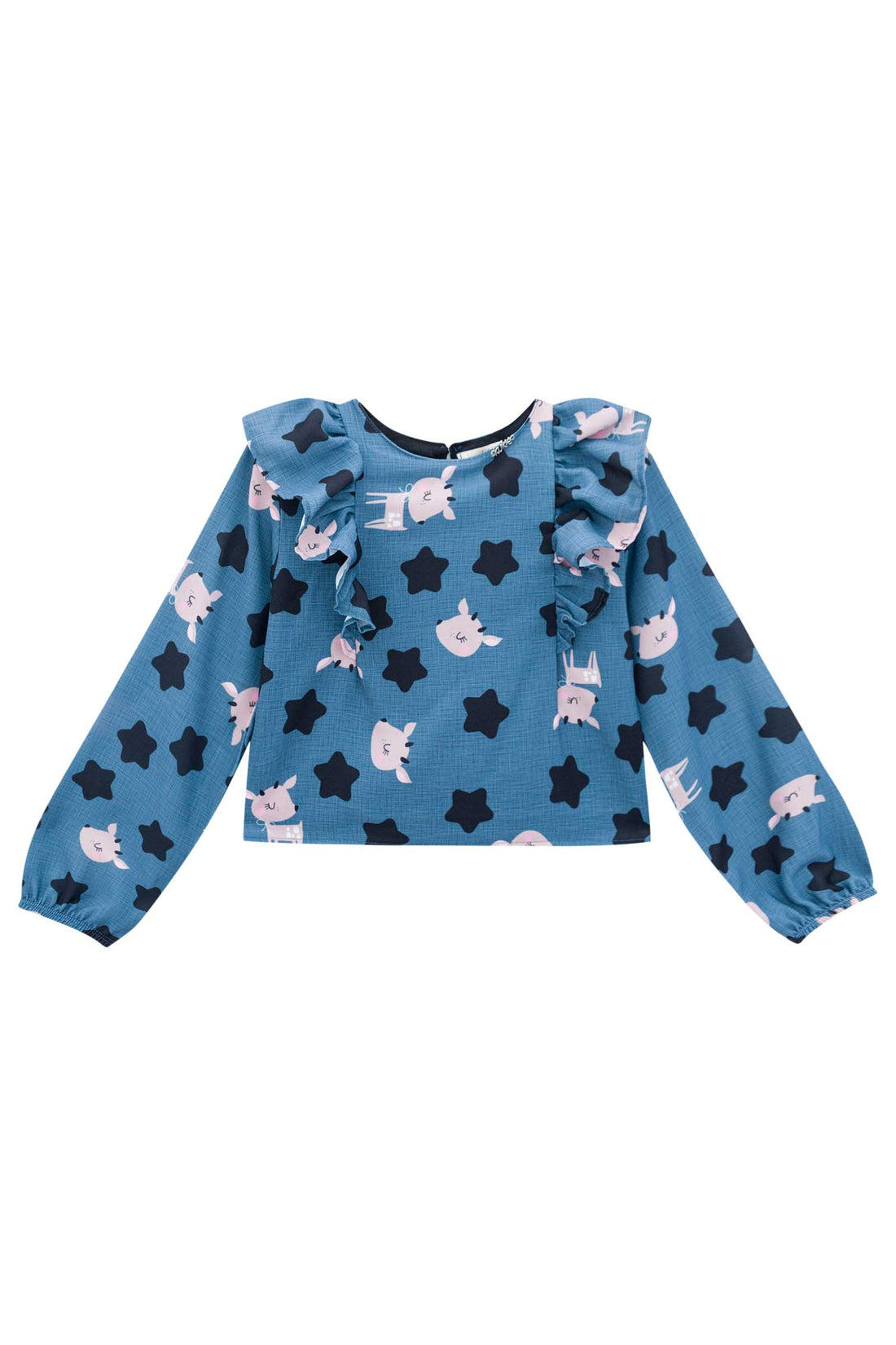 Conjunto Infantil Kukie Inverno Shorts e Blusa Estrela