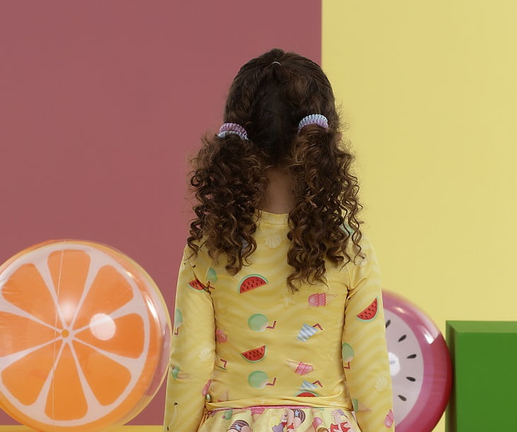 Blusa com Proteção Solar Mon Sucre Turma da Monica Amarela