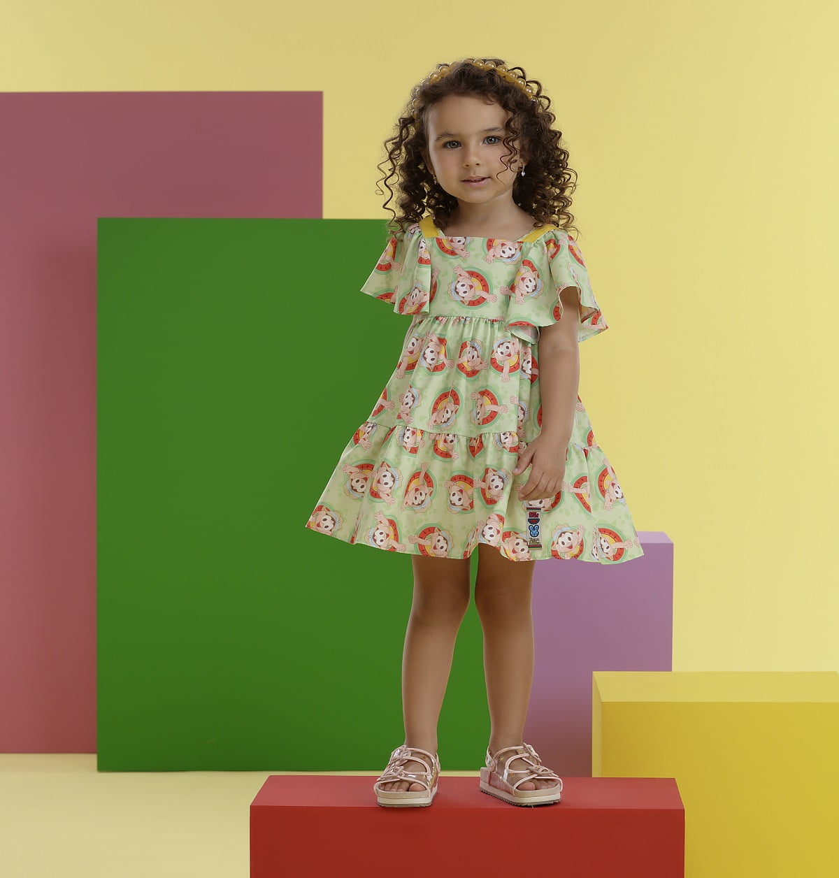 Vestido Mon Sucré Verão Turma da Monica Magali