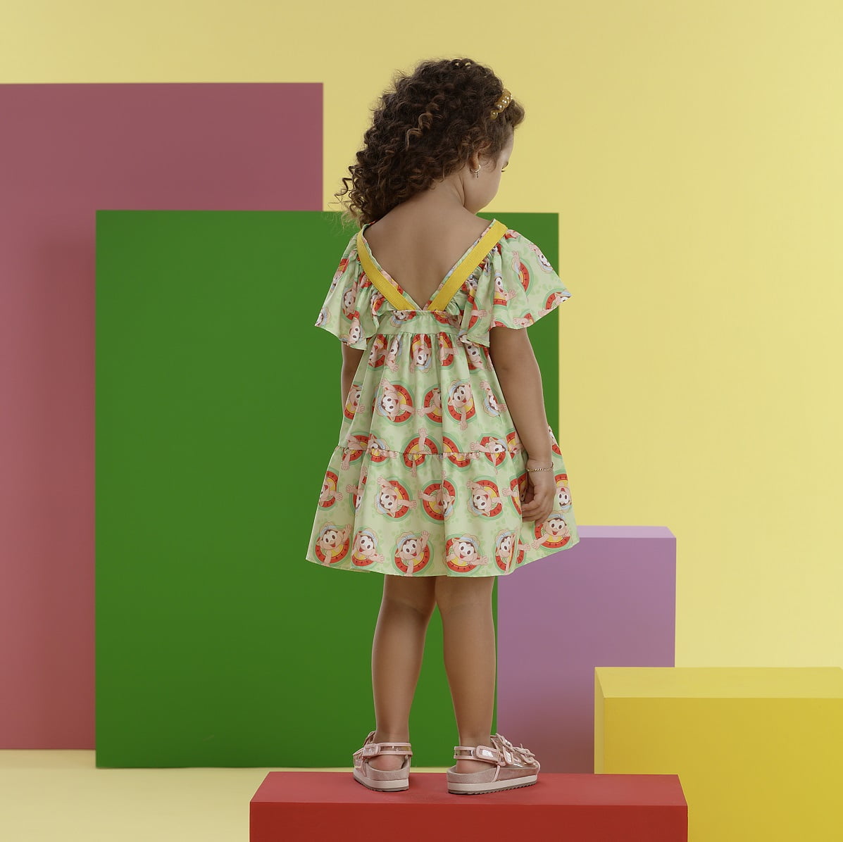 Vestido Mon Sucré Verão Turma da Monica Magali