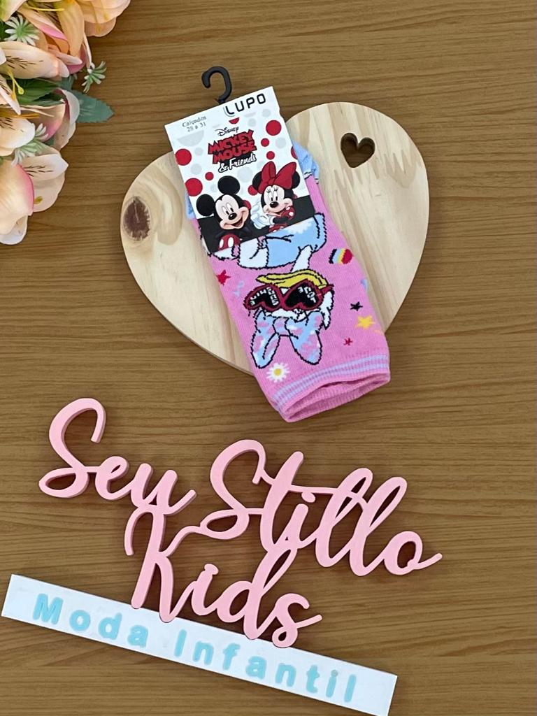 Meia Infantil Lupo Cano Curto Margarida Disney